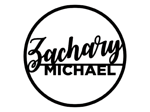 Circular Double Name or Word